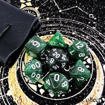 Dungeons & Dragons DnD Acrylic dark green Starry Sky white word TRPG Cthulhu running group COC board game dice