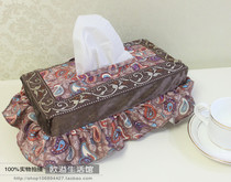 Special clearance American Paisley retro tissue cover fabric paper set home car tissue box set