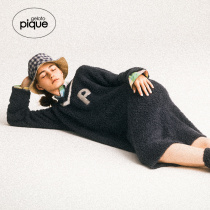 gelato pique21 autumn winter new womens nightdress V neck solid color letter soft homewear PWNO215065