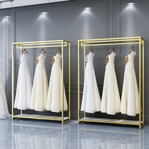 Wedding Dress Shelf Movie HIGH-END SHOW RACK WEDDING DRESS SHOP SPECIAL HANGER DOUBLE MENS SUIT HUNG CLOTHES RACK SHELF