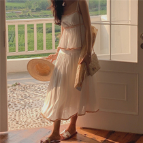 From a suspender cake skirt dress multi-level super fairy heart machine strapless white dress female lace temperament