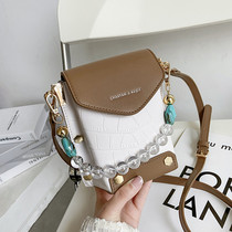 Singapore Tidal Wave Superior Sensation Packs Women 2021 New Genuine Leather Fashion 100 Hitch Satchel Gas Mesh Red Small Square Bag