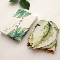 Ins postcards small cards one leaf letter paper hand-painted ancient wind leaves creative literary lovers handwritten cards