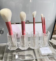 Japanese special cabinet White Fengtang Qualifies 5 pieces of Cherry Blossom Pink Gradient Brush Rod Makeup Brush Suit December Beijing Spot