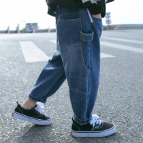 Big Boy Boy Clothing 2022 New Tide Children Spring Autumn Summer Clothing Pants Long Pants Summer Thin mosquito Mosquito Pants