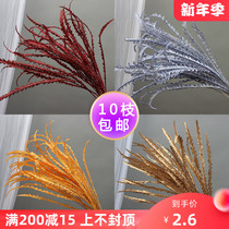 Simulation of flowerwood Miscanthus high floral chicken tail grass feather grass wedding ceiling flower arrangement wedding hall plastic reed grass