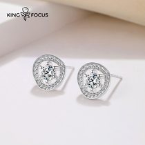 (50 percent off) round earrings 2021 New Tide advanced sense unique niche chic hypoallergenic stud female