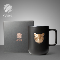 Chiya Featured Animal Bell Bear Coffee Cup Creative Mug Personality Fashion Mens Trend Birthday Gift