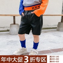 (Mid-year clearance is not refundable) Net red the same childrens leather pants autumn and winter tide
