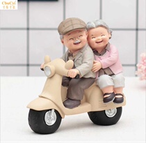 Creative gifts love to accompany the old man old lady couple motorcycle home furnishings wedding anniversary gifts