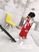 Japanese Tide Brand bape Childrens Clothing 2021 Summer Men and Women Basketball Sleeveless Vest Shorts Sports Leisure Set