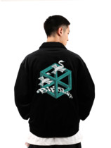 BIPOLAR Swan corduroy jacket National Tide brand hip hop street loose autumn winter embroidered coat men