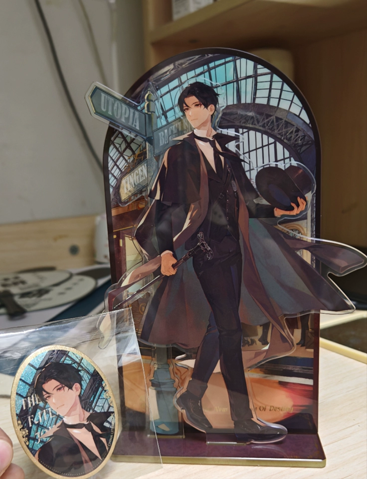Lord of the Mysteries The Fateful Journey Klein acrylic standee and art card detail image 5