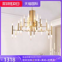 Designer postmodern minimalist creative fashion neoclassical duplex villa living room showroom model chandelier