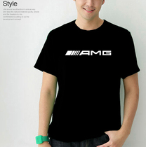 Cycling suit car modified AMG racing suit mens cotton T-shirt casual short sleeve 
