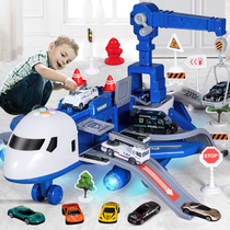 Childrens toy plane boy engineering drop resistant fire alloy car Boy baby puzzle set oversized