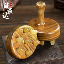 Jian Vida natural horn plate scraping massage head meridian massage comb horns sandalwood wide teeth for men and women head therapy