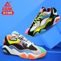 Peak 6371 state extremely couple basketball cultural shoes stitching Mandarin duck color fashion sports casual shoes trend