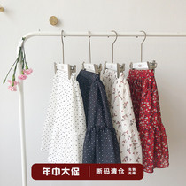 Girl Shatt Snowspun Half Body Dress Cool Quick Summer 2022 New Ocean Air Spring Summer Thin children Summer half dress