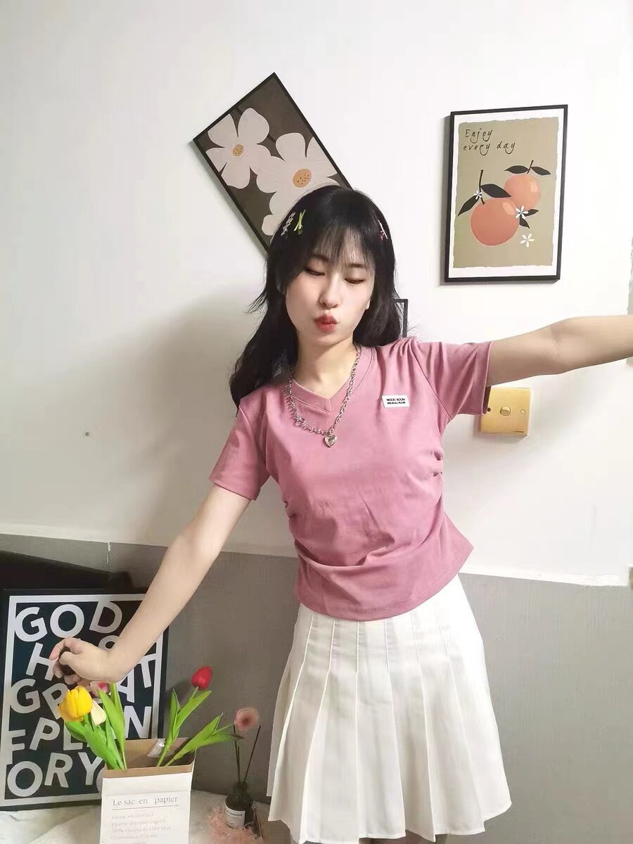 俏卡萱灰色高腰百褶裙A字短裙显瘦遮肉高个子专属显高版型 JK风百搭减龄