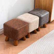Small stool Home Bench Tea Table dwarf stool Home doorway Stool Cloth Art room Sofa Stool solid wood bench Bench Shoe Stool