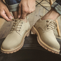 Tide Cards Martin Boots 2022 New Low Help Short Boots Genuine Leather 100 Lap Tooling Shoes Han Edition Casual Shoes Trendboard Shoes Men