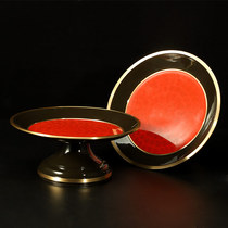 Taiwan pure copper for The Buddha Fruit Pan Buddhas Fruit Plate Fruit Plate Offering Plate Fortune God offering plate offering plate offering Buddha Pan Tribute Plate