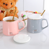 Ceramic Bubble Coffee Mark Cup Handle With Lid Spoon Send men and women friends Lovers Gift Ideas Health Wellness Cup