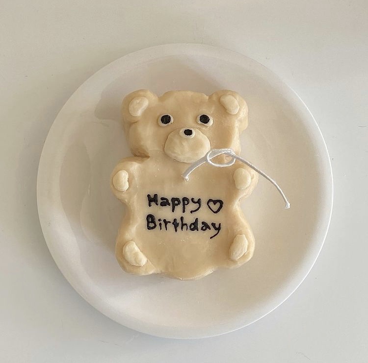 Simulation bear dessert cake aromatherapy candle decoration birthday gift handmade diy silicone mold hand-made material