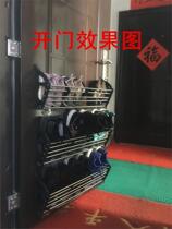 Shoe rack sucked on the door Anti-theft door shoe rack door rear wall hanging nail-free shaking sound The same storage artifact saves space
