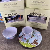 Export childrens tableware set Bowl Cup Saucer three-piece gift box