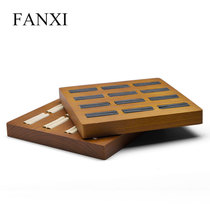 FANXI FANXI ring display plate solid wood storage plate ring jewelry tray Jewelry display props 12