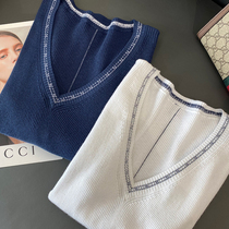 15% silk 85% cotton old beauty light luxury thread giant soft delicate vneck stretch sweater