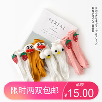 New Sesame Street Strawberry Bread Superman baby zhongt male and female Chinese long cylinder cartoon socks