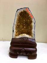  Natural citrine cave decoration Cornucopia Crystal cave rough ore decoration Lucky entrance office decoration