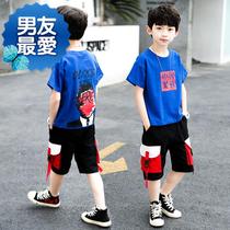 Childrens clothing boys summer suit 2020 new children handsome tide Big Boy summer Korean boy two r set summer