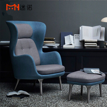 Nordic Light Lavish Sofa Chair Living Room Balcony Bedroom Chair Master Single Cloth Art Sofa Chair High Back Casual Chair