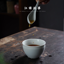 Tea Review Bowl with spoon soup spoon Professional Appraisal Tea Utensils Gong Fu Tea With Ceramic Tea Cup Tea Cup