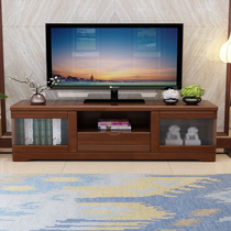 Chinese-style small apartment solid wood TV cabinet oak 1 2 meters thickened floor cabinet living room bedroom locker simple and modern