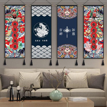Background wall painting hanging cloth painting decoration into wallpaper mural wall hanging tapestry door painting master bedroom hanging painting
