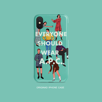 Original illustration iphone11pro xsmax xr phone case for Apple 78plus all-inclusive 12mini