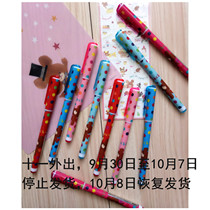 Mushroom Tun Japan imported Square Bear School color pen school bear dot watercolor gel pen