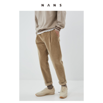(Limited time 8 fold) shaped placket CORDUROY casual trousers CORDUROY PANTS - NS3F13