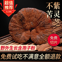 Ganoderma lucidum 500g Changbai Mountain semi-wild Linzhi whole dry goods a catty containing spore powder purple Ganoderma lucidum sliced wine