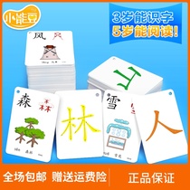 Toddler baby literacy card 0-3-6 years old Preschool children Chinese characters early education student word literacy card Literacy card