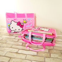 A4 Primary school students first grade make-up tutoring book bag homework learning bag Canvas waterproof girl childrens handbag