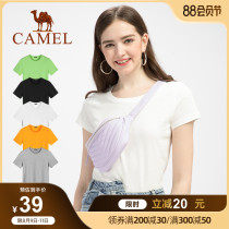 Camel Camel 2021 Summer New Print Short Sleeve T Shirts Ladies Relax and Casual Students in Sleeping Clothes