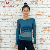 Sumday sports coat womens cashmere texture fitness sports shirt slim slim slim yoga clothing long sleeve