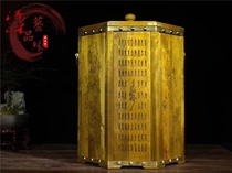 Authentic Sichuan Xiaoye Zhennan Rice Bucket Gold Silk Phoebe Savings Tank Natural Wood Fragrance Health Care Rice Bucket Solid Wood Carving