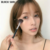 Highlight brush a set of fan brush super soft flat easy to use makeup brush residual brush blush brush portable with cover